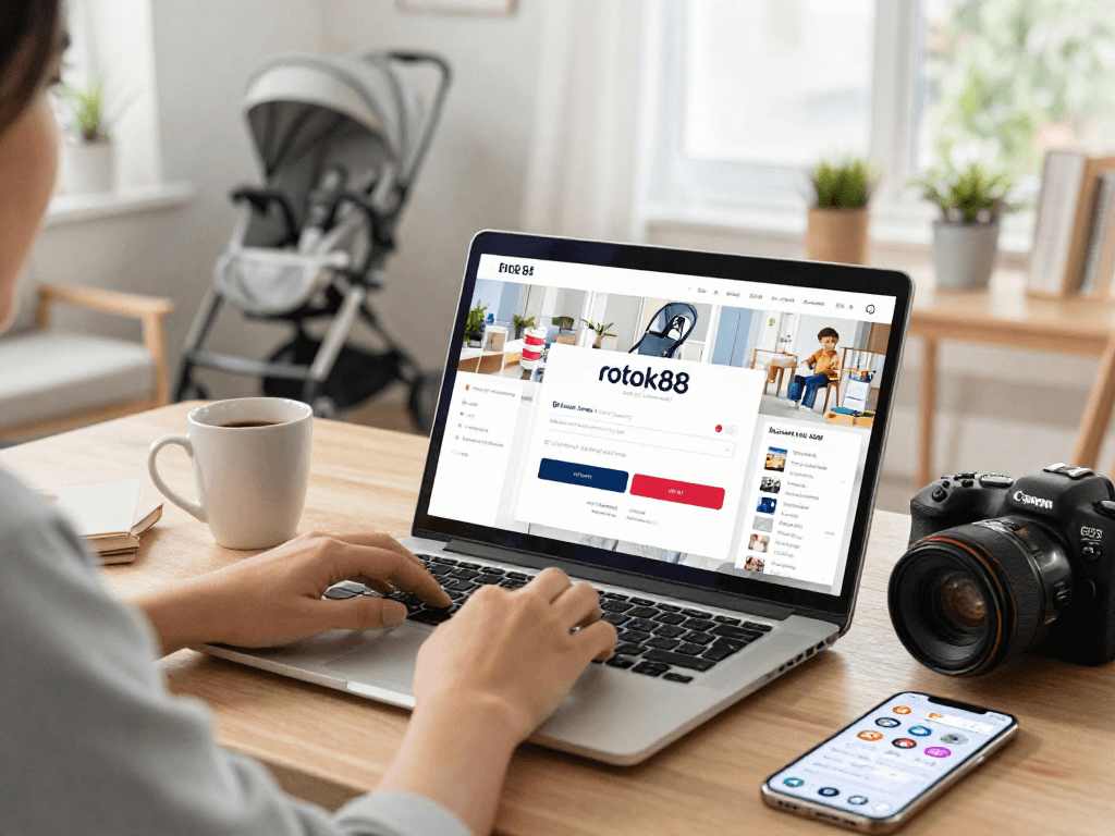 Access the rokok88 link login for seamless online shopping experience with a cozy home office vibe.