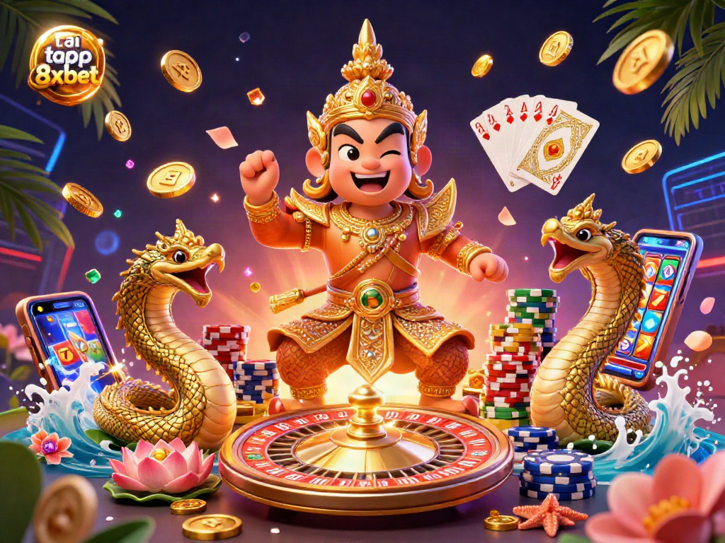 Experience wins with tai app 8xbet, featuring guardians, coins, and a dynamic casino environment.