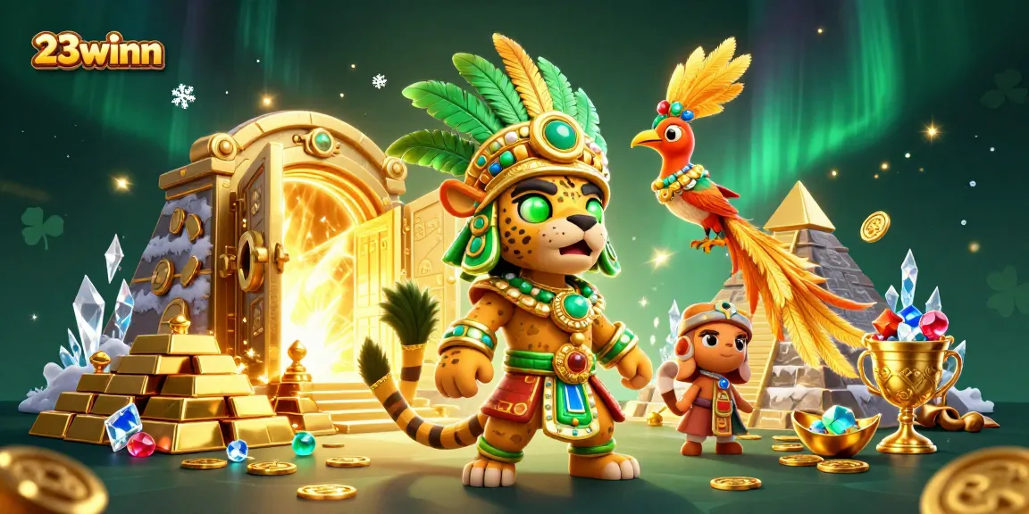 Experience thrilling wins at 23winn with a majestic Mayan priest and treasures.