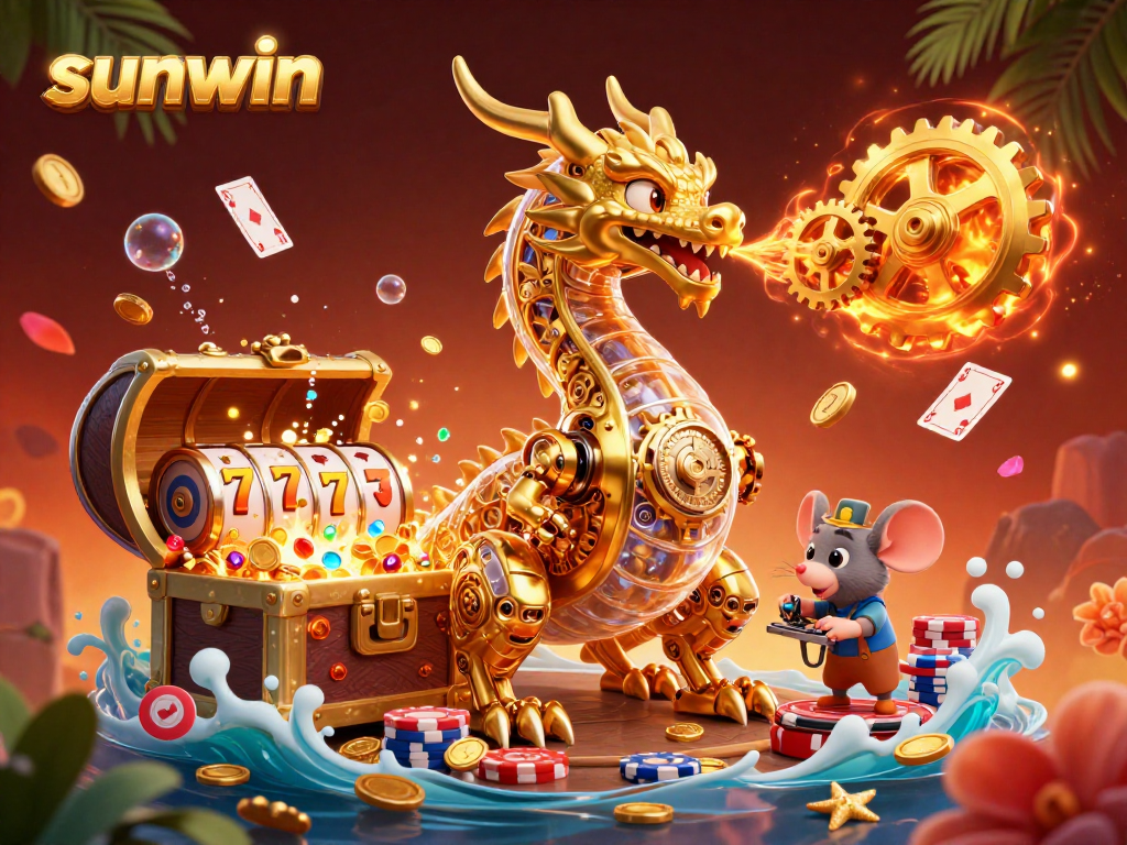 Join the excitement with sunwin as a golden dragon and engineer create casino magic!