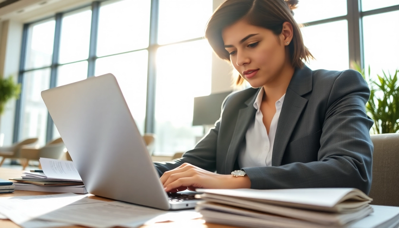 Streamlined eta application uk process illustrated by an individual working intently.