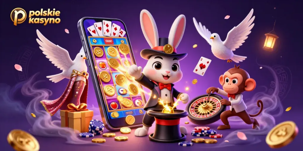Experience thrilling gameplay at polskie kasyno bitcoin with dynamic slot animations, mesmerizing characters, and playful casino elements.