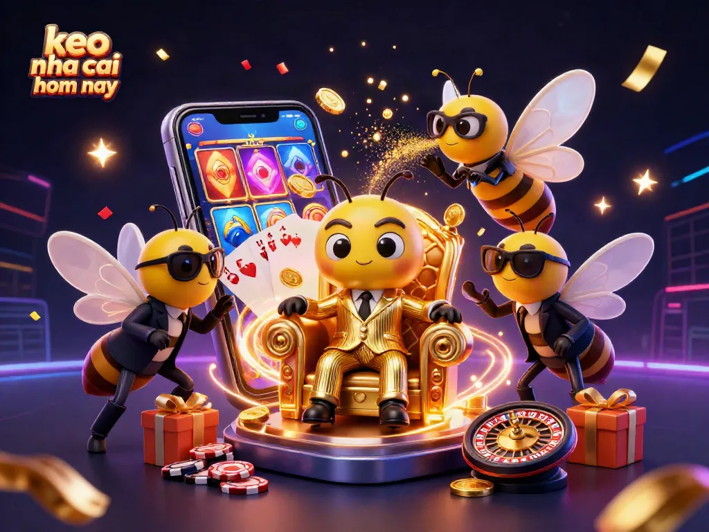 Engage with keo nha cai hom nay through thrilling animated gambling characters and vibrant symbols.