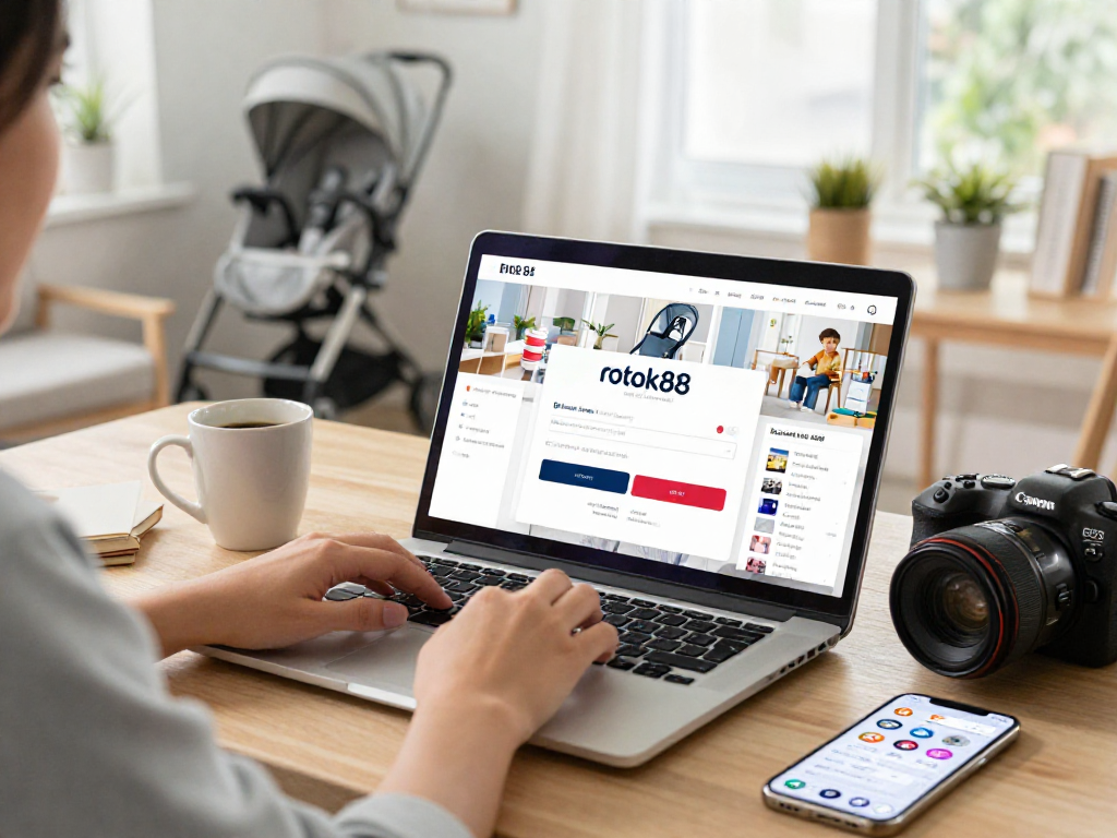 Access the rokok88 link login for seamless online shopping experience with a cozy home office vibe.