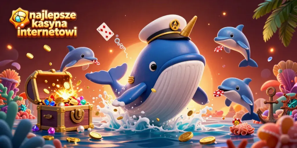 Engage in exciting gameplay at najlepsze kasyna internetowe with a vivid scene showcasing the thrill of slot machines and casino elements.