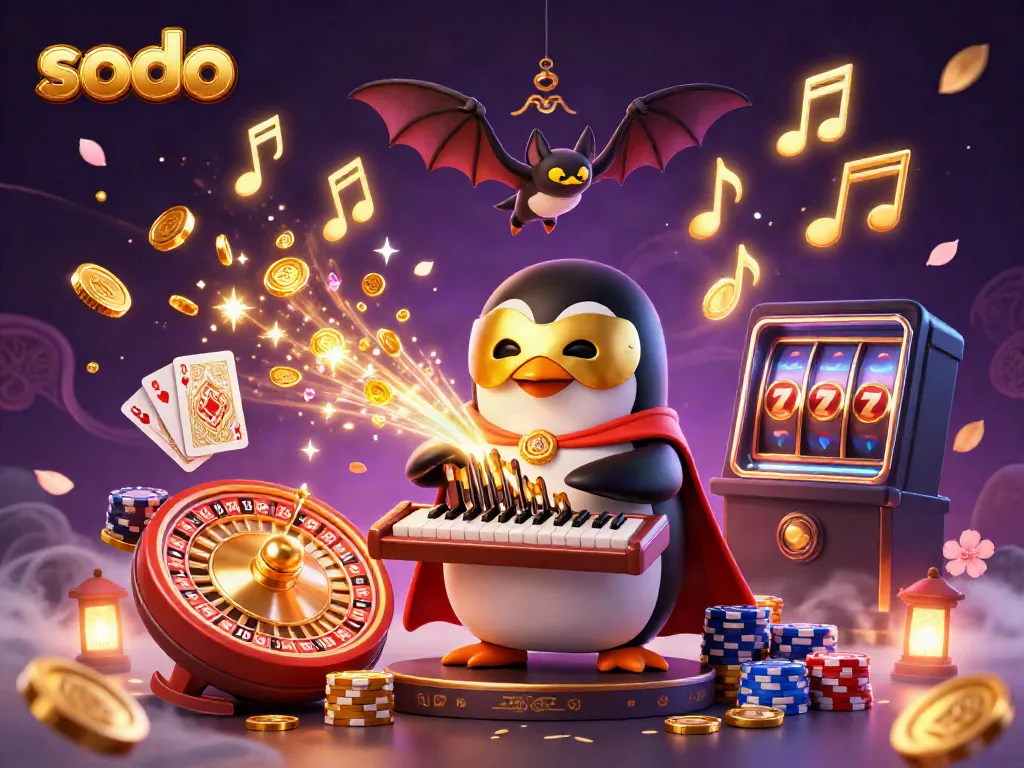Experience thrilling gameplay with Sodo at the heart of a vibrant casino scene.
