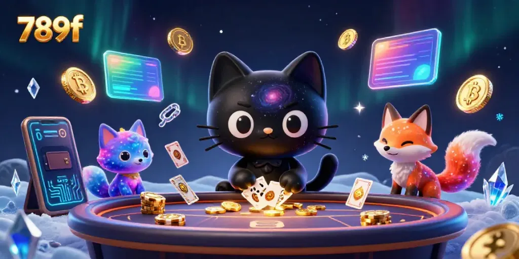 Experience the excitement of 789f in a cosmic casino, featuring whimsical characters and immersive gaming elements.