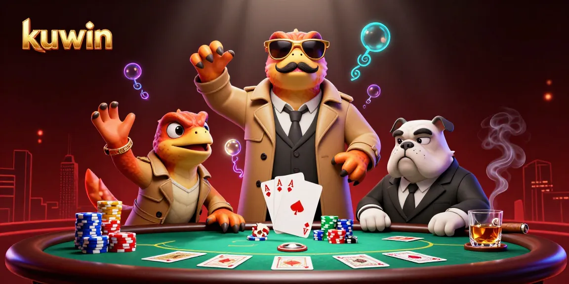 kuwin raptors enter a casino lounge with poker chips and high-stakes play action
