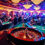 Players enjoying a thrilling game experience at vipwin casino with vibrant roulette and poker tables.
