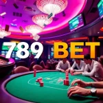Experience the excitement of gaming at 789 BET with vibrant casino tables and engaging players.