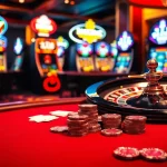Experience the thrill of gambling at 79KING with luxurious casino tables and vibrant slot machines.