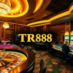 Experience the thrill of gambling at TR88 with players enjoying casino games.