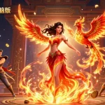 在充满活力的赌场环境中，体验telegram电脑版的精彩世界，身旁有一位迷人的亚洲女性和她的凤凰伴侣。