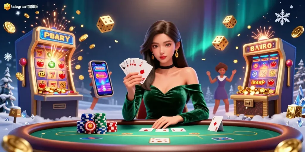 在充满活力的赌场场景中体验与telegram电脑版的刺激游戏，包括扑克和大奖。