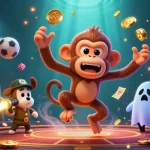 Engage with go8's thrilling casino experience as golden game elements fly around a playful ghost!