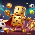 Cakhia tv delivers an exciting betting experience with golden dice and lively sports elements.