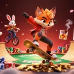Experience LV88's excitement with dynamic casino characters and vibrant game elements