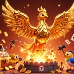 Engage with the thrilling PG99 bookmaker scene featuring a molten phoenix and dynamic slot elements.