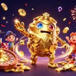 Bong88 showcases dynamic gaming excitement with vibrant 3D characters amidst a rich casino scene.