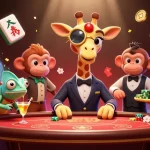 Engage with 98WIN's captivating online casino scene featuring vibrant characters and festive elements.