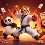 Play thrilling real money online casino games with vibrant cartoon characters and slot machines.
