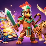 Engage in thrilling gaming adventures at luck8864 with Aztec warriors and vibrant casino elements.