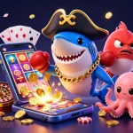 Experience the magic of giải mã nhà cái with a vibrant 3D casino scene featuring engaging characters and games.